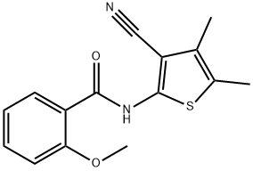 N-(3-cyano-4,5-dimethylthiophen-2-yl)-2-methoxybenzamide Structure