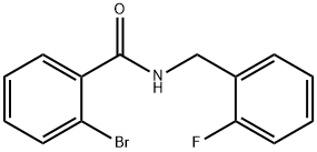 2-bromo-N-[(2-fluorophenyl)methyl]benzamide Structure