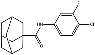 N-(3,4-dichlorophenyl)adamantane-1-carboxamide 구조식 이미지