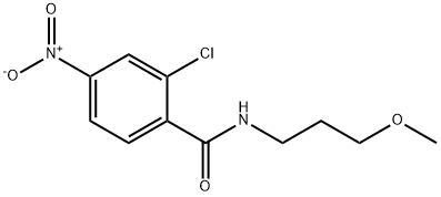 2-chloro-N-(3-methoxypropyl)-4-nitrobenzamide 구조식 이미지