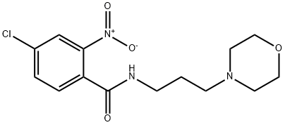 4-chloro-N-(3-morpholin-4-ylpropyl)-2-nitrobenzamide 구조식 이미지