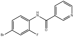 N-(4-bromo-2-fluorophenyl)pyridine-3-carboxamide Structure
