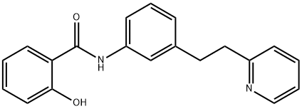 2-hydroxy-N-[3-(2-pyridin-2-ylethyl)phenyl]benzamide Structure