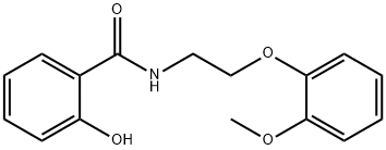 2-hydroxy-N-[2-(2-methoxyphenoxy)ethyl]benzamide 구조식 이미지