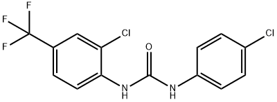 1-(4-chlorophenyl)-3-[2-chloro-4-(trifluoromethyl)phenyl]urea Structure