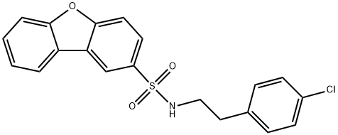 N-[2-(4-chlorophenyl)ethyl]dibenzofuran-2-sulfonamide Structure