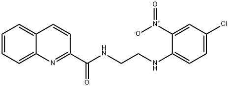 N-[2-(4-chloro-2-nitroanilino)ethyl]quinoline-2-carboxamide 구조식 이미지