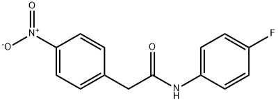 N-(4-fluorophenyl)-2-(4-nitrophenyl)acetamide 구조식 이미지