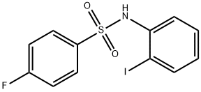 4-fluoro-N-(2-iodophenyl)benzenesulfonamide Structure