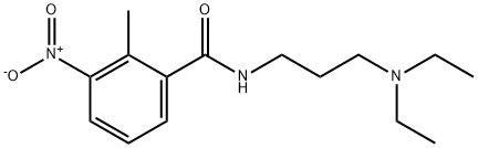 N-[3-(diethylamino)propyl]-2-methyl-3-nitrobenzamide 구조식 이미지