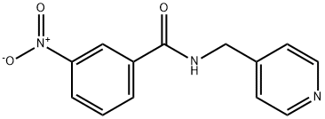 3-nitro-N-(pyridin-4-ylmethyl)benzamide 구조식 이미지