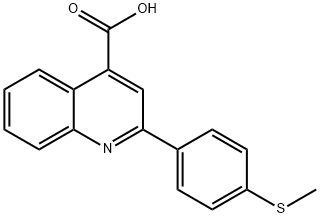 2-(4-methylsulfanylphenyl)quinoline-4-carboxylic acid 구조식 이미지