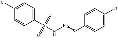 4-chloro-N-[(E)-(4-chlorophenyl)methylideneamino]benzenesulfonamide 구조식 이미지