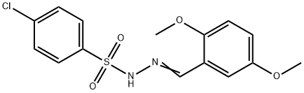 4-chloro-N-[(E)-(2,5-dimethoxyphenyl)methylideneamino]benzenesulfonamide 구조식 이미지