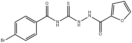 4-bromo-N-[(furan-2-carbonylamino)carbamothioyl]benzamide Structure