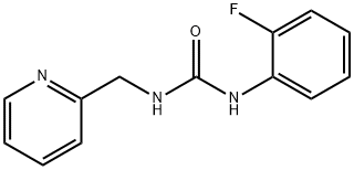 1-(2-fluorophenyl)-3-(pyridin-2-ylmethyl)urea 구조식 이미지