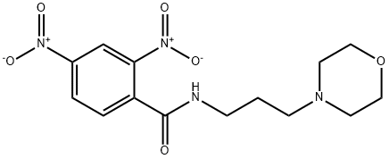 N-(3-morpholin-4-ylpropyl)-2,4-dinitrobenzamide 구조식 이미지