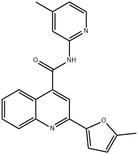 2-(5-methylfuran-2-yl)-N-(4-methylpyridin-2-yl)quinoline-4-carboxamide Structure