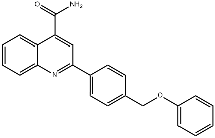 2-[4-(phenoxymethyl)phenyl]quinoline-4-carboxamide 구조식 이미지