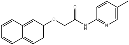 N-(5-methylpyridin-2-yl)-2-naphthalen-2-yloxyacetamide 구조식 이미지