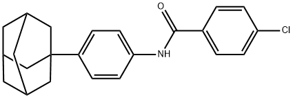 N-[4-(1-adamantyl)phenyl]-4-chlorobenzamide 구조식 이미지