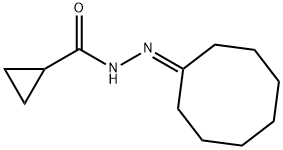 N-(cyclooctylideneamino)cyclopropanecarboxamide Structure