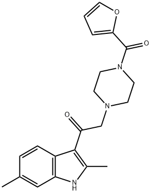 1-(2,6-dimethyl-1H-indol-3-yl)-2-[4-(furan-2-carbonyl)piperazin-1-yl]ethanone Structure