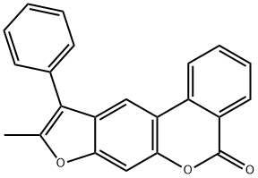 9-methyl-10-phenyl-[1]benzofuro[6,5-c]isochromen-5-one Structure