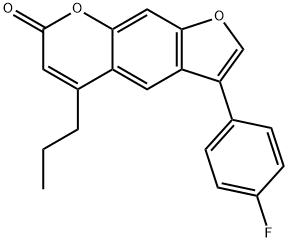 3-(4-fluorophenyl)-5-propylfuro[3,2-g]chromen-7-one Structure