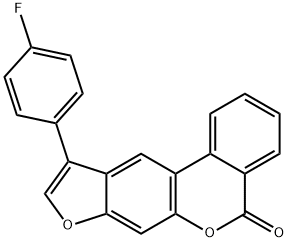 10-(4-fluorophenyl)-[1]benzofuro[6,5-c]isochromen-5-one Structure