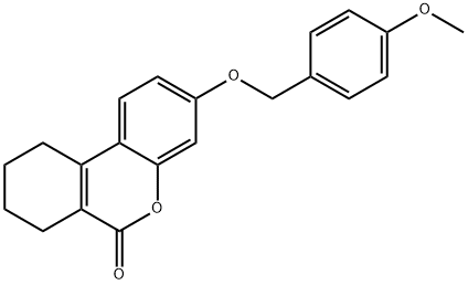 3-[(4-methoxyphenyl)methoxy]-7,8,9,10-tetrahydrobenzo[c]chromen-6-one Structure