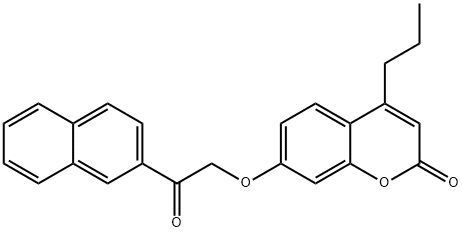 7-(2-naphthalen-2-yl-2-oxoethoxy)-4-propylchromen-2-one Structure