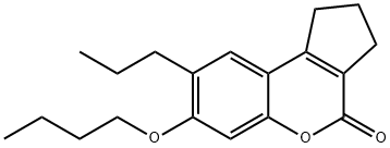 7-butoxy-8-propyl-2,3-dihydro-1H-cyclopenta[c]chromen-4-one 구조식 이미지