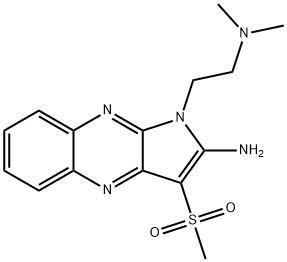 1-[2-(dimethylamino)ethyl]-3-methylsulfonylpyrrolo[3,2-b]quinoxalin-2-amine Structure