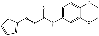 (E)-N-(3,4-dimethoxyphenyl)-3-(furan-2-yl)prop-2-enamide 구조식 이미지