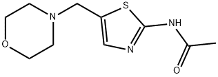 N-[5-(morpholin-4-ylmethyl)-1,3-thiazol-2-yl]acetamide 구조식 이미지
