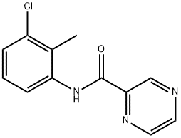 N-(3-chloro-2-methylphenyl)pyrazine-2-carboxamide 구조식 이미지