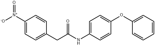 2-(4-nitrophenyl)-N-(4-phenoxyphenyl)acetamide 구조식 이미지