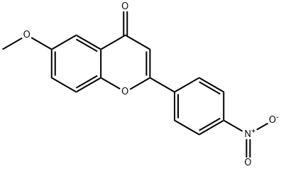 6-methoxy-2-(4-nitrophenyl)chromen-4-one Structure