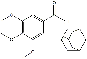 N-(2-adamantyl)-3,4,5-trimethoxybenzamide 구조식 이미지