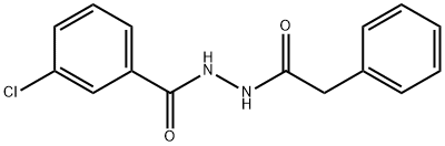 3-chloro-N'-(2-phenylacetyl)benzohydrazide Structure