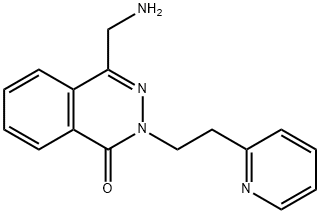 4-(aminomethyl)-2-(2-pyridin-2-ylethyl)phthalazin-1-one Structure