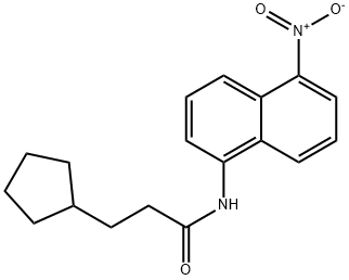 3-cyclopentyl-N-(5-nitronaphthalen-1-yl)propanamide Structure