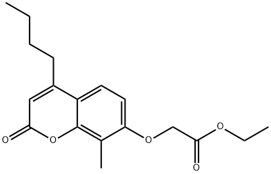 ethyl 2-(4-butyl-8-methyl-2-oxochromen-7-yl)oxyacetate 구조식 이미지