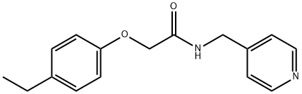 2-(4-ethylphenoxy)-N-(pyridin-4-ylmethyl)acetamide Structure