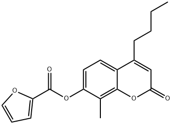 (4-butyl-8-methyl-2-oxochromen-7-yl) furan-2-carboxylate 구조식 이미지