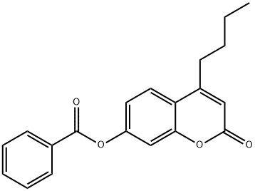 (4-butyl-2-oxochromen-7-yl) benzoate 구조식 이미지