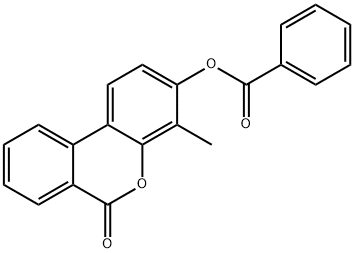 (4-methyl-6-oxobenzo[c]chromen-3-yl) benzoate 구조식 이미지