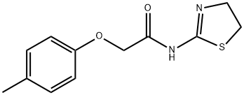 N-(4,5-dihydro-1,3-thiazol-2-yl)-2-(4-methylphenoxy)acetamide Structure