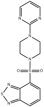 4-(4-pyrimidin-2-ylpiperazin-1-yl)sulfonyl-2,1,3-benzothiadiazole 구조식 이미지